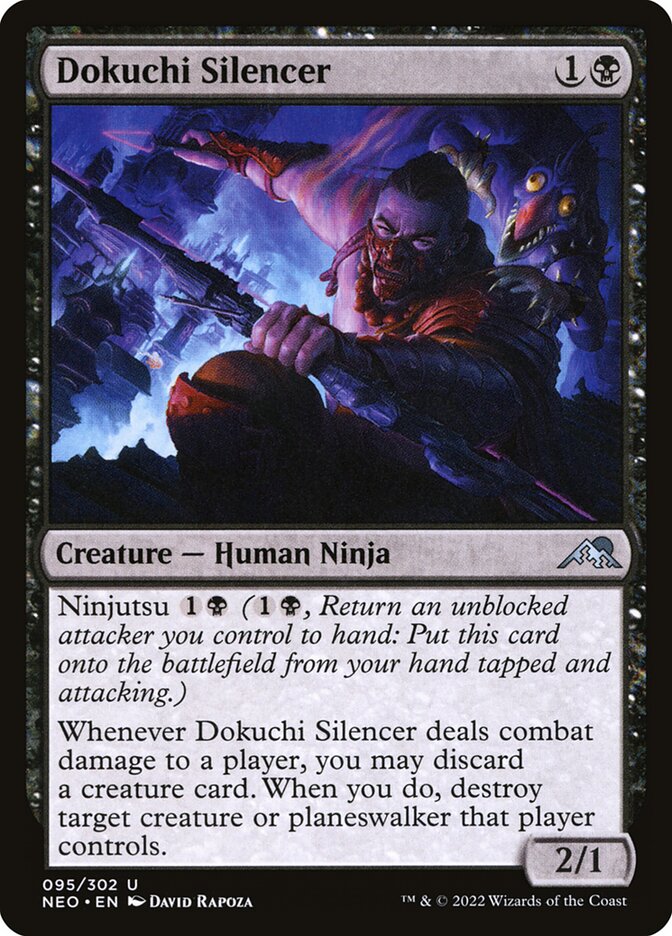Dokuchi Silencer 95 (Kamigawa: Neon Dynasty)  - Foil