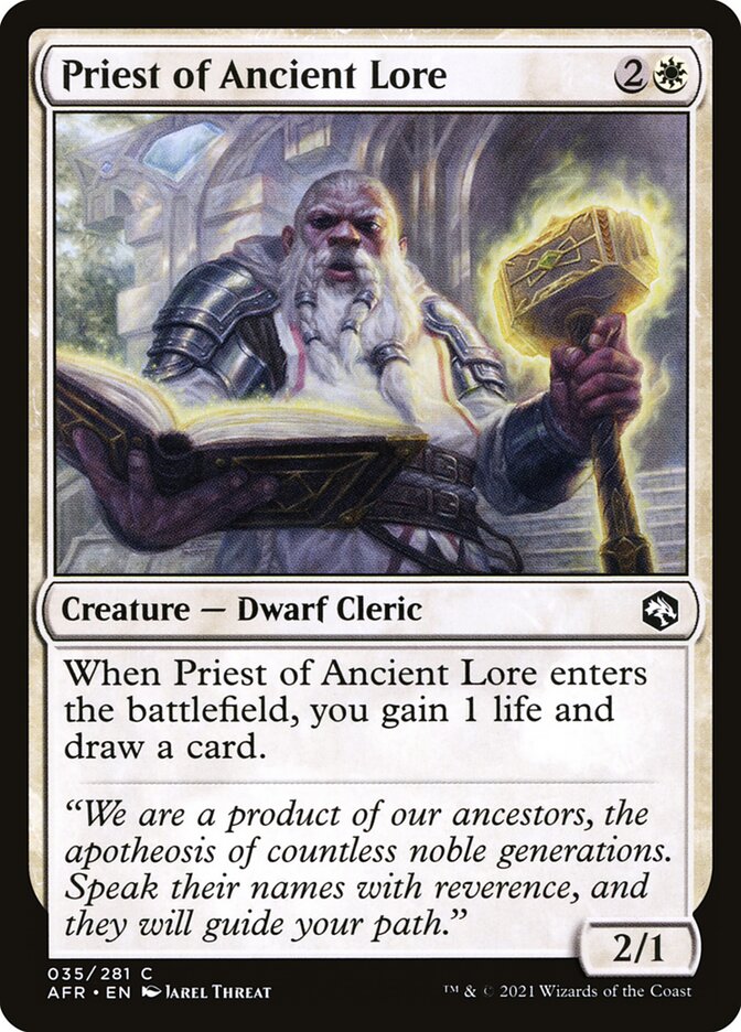 Priest of Ancient Lore 35 (Adventures in the Forgotten Realms)  - Foil