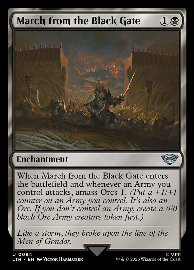 March from the Black Gate 94 (Universes Beyond: The Lord of the Rings: Tales of Middle-earth) 