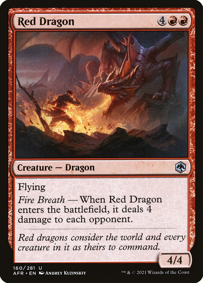 Red Dragon 160 (Adventures in the Forgotten Realms) 