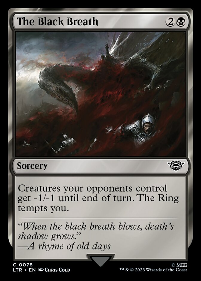 The Black Breath 78 (Universes Beyond: The Lord of the Rings: Tales of Middle-earth)  - Foil