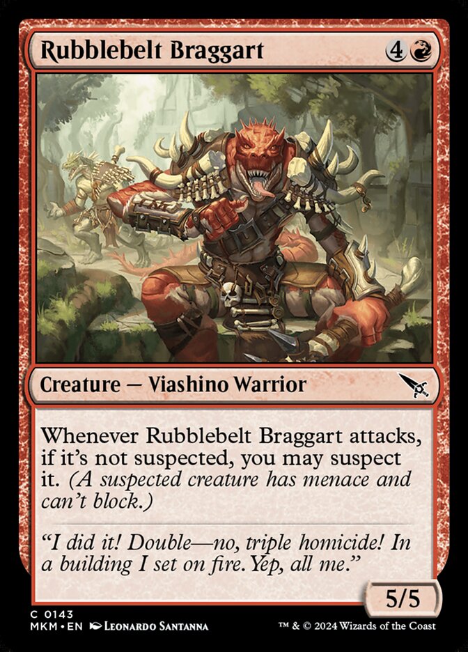 Rubblebelt Braggart 143/286 (Murders at Karlov Manor)  - Foil