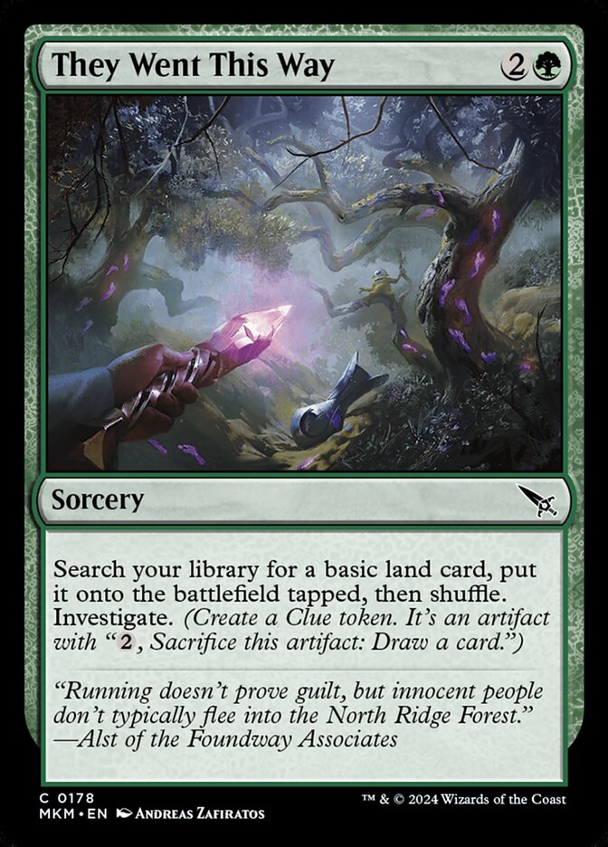 They Went This Way 178/286 (Murders at Karlov Manor)  - Foil