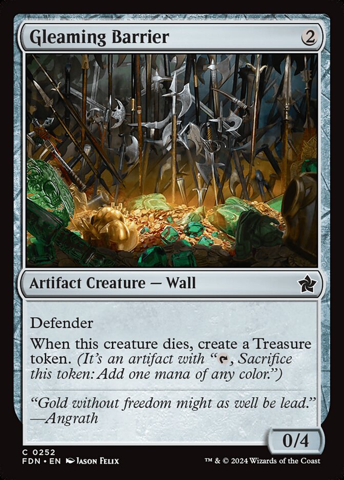 Gleaming Barrier 252 (Foundations)  - Foil