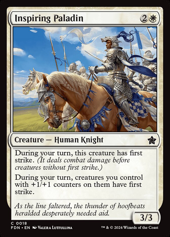 Inspiring Paladin 18/291 (Foundations)  - Foil