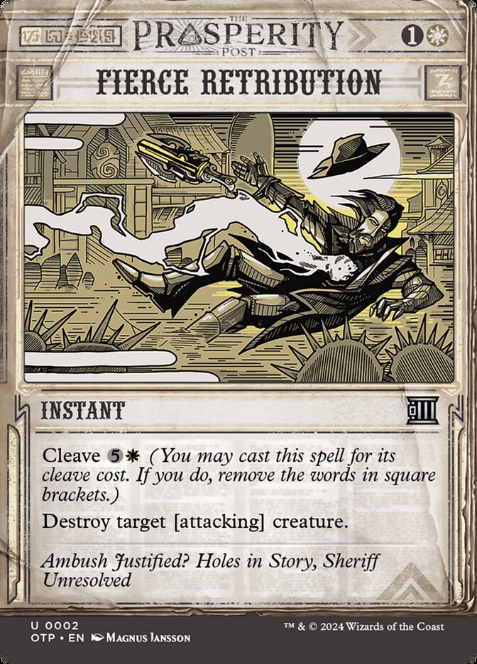 Fierce Retribution 2/65 (Outlaws of Thunder Junction: Breaking News)  - Showcase