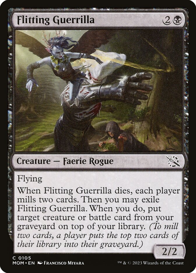 Flitting Guerrilla 105/291 (March of the Machine)  - Foil