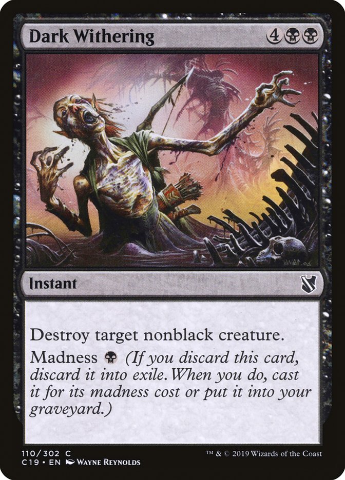 Dark Withering 110/302 (Commander 2019) 