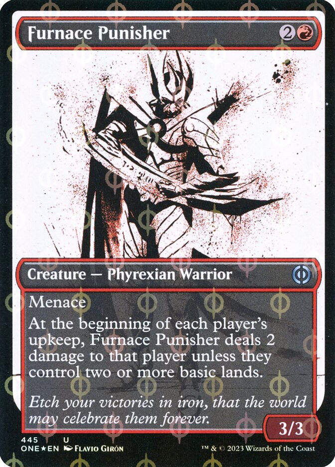 Furnace Punisher 445 (Phyrexia: All Will Be One)  - Showcase Compleat Foil