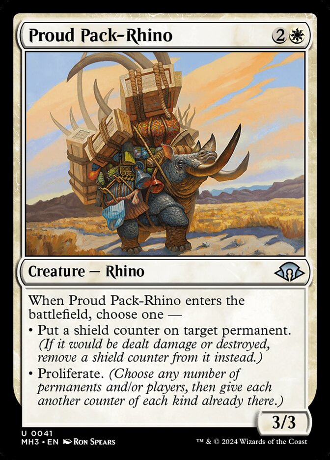 Proud Pack-Rhino 41/319 (Modern Horizons 3)  - Foil