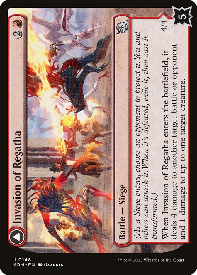 Invasion of Regatha // Disciples of the Inferno 148/291 (March of the Machine) 