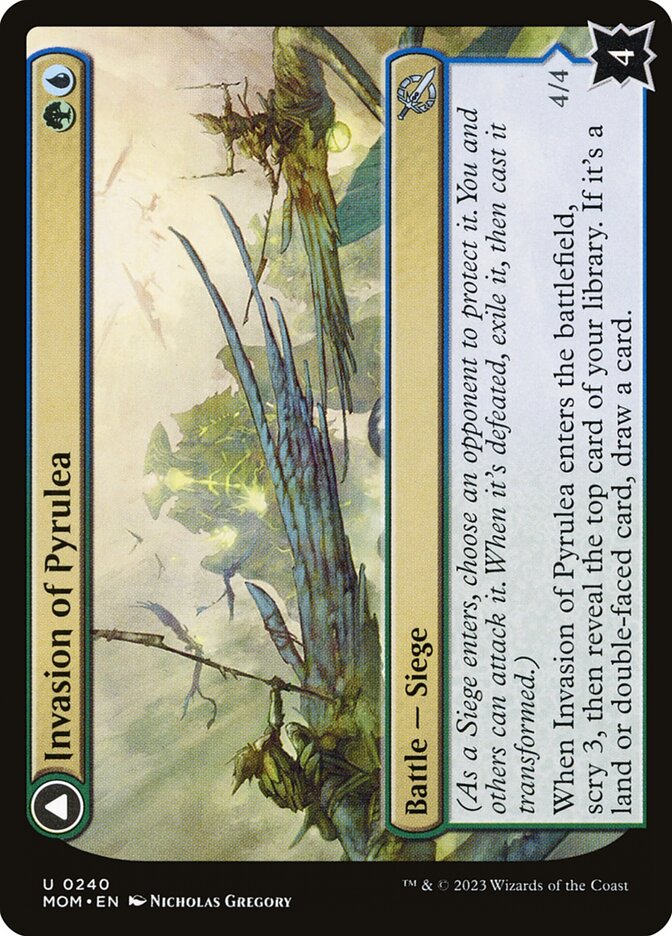 Invasion of Pyrulea // Gargantuan Slabhorn 240/291 (March of the Machine) 