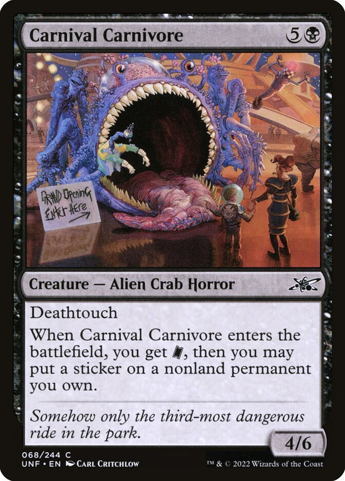 Carnival Carnivore 68/244 (Unfinity) 