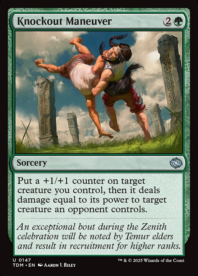 Knockout Maneuver 147 (Tarkir: Dragonstorm)  - Foil