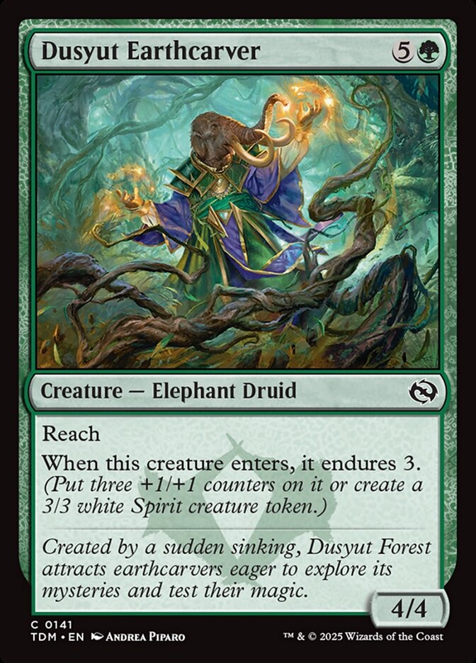 Dusyut Earthcarver 141 (Tarkir: Dragonstorm)  - Foil