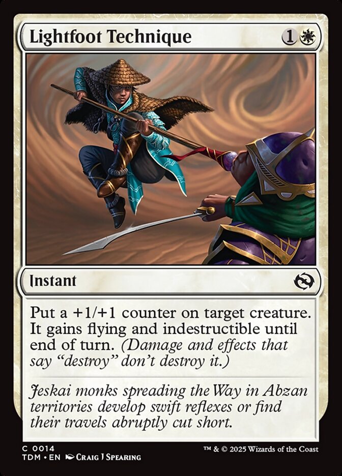 Lightfoot Technique 14/291 (Tarkir: Dragonstorm)  - Foil