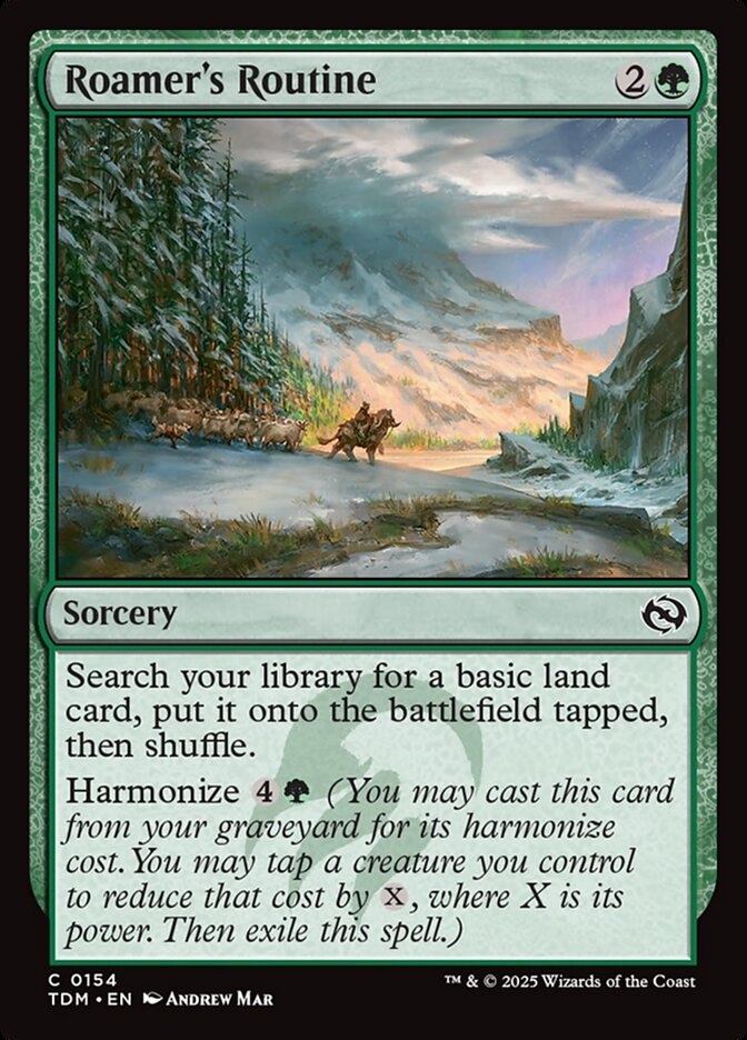 Roamers Routine 154 (Tarkir: Dragonstorm)  - Foil