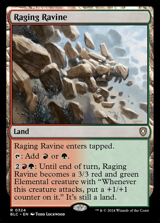 Raging Ravine 324 (Commander: Bloomburrow) 
