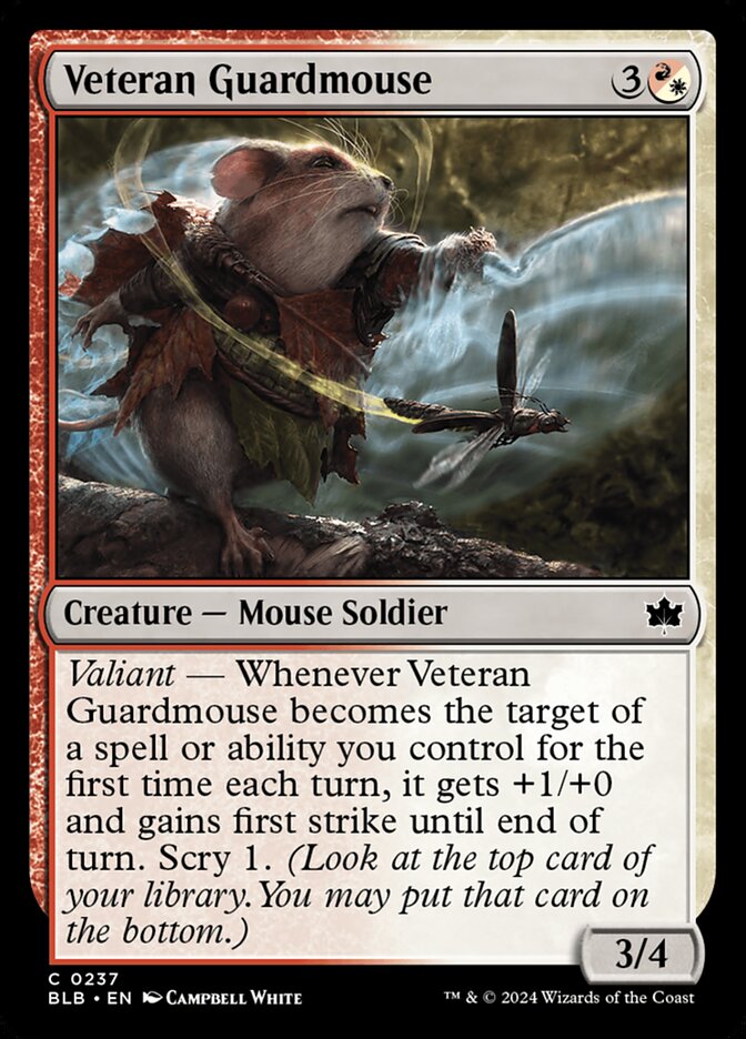 Veteran Guardmouse 237 (Bloomburrow) 