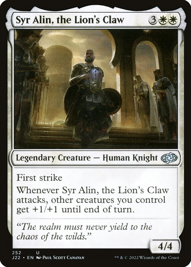 Syr Alin the Lions Claw 252 (Jumpstart 2022) 