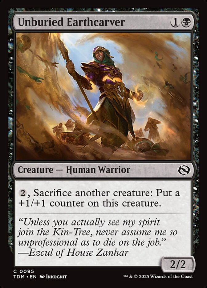 Unburied Earthcarver 95 (Tarkir: Dragonstorm)  - Foil