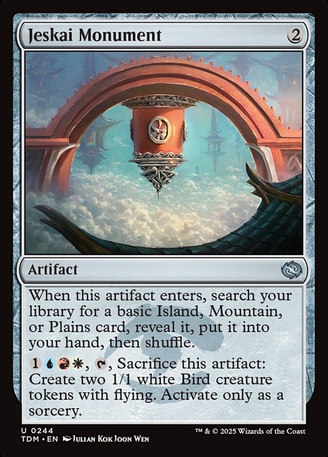 Jeskai Monument 244 (Tarkir: Dragonstorm)  - Foil