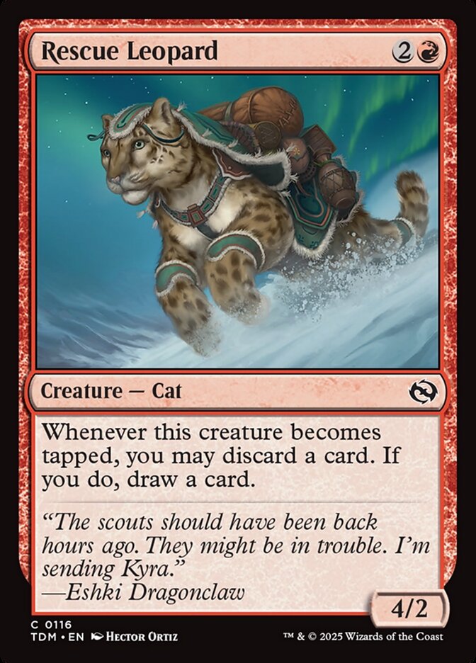 Rescue Leopard 116/291 (Tarkir: Dragonstorm)  - Foil