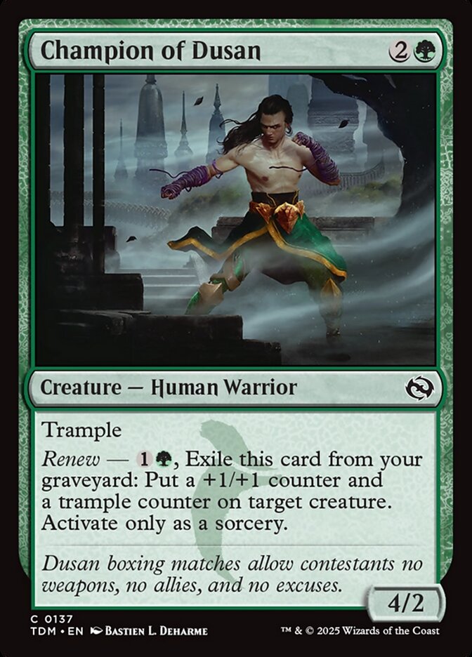 Champion of Dusan 137/291 (Tarkir: Dragonstorm)  - Foil