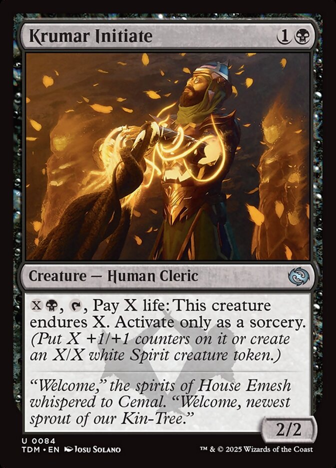 Krumar Initiate 84/291 (Tarkir: Dragonstorm)  - Foil