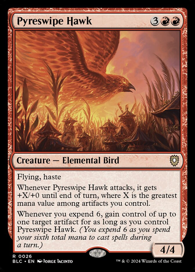 Pyreswipe Hawk 26 (Commander: Bloomburrow) 