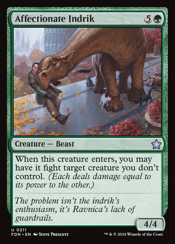 Affectionate Indrik 211/291 (Foundations)  - Foil