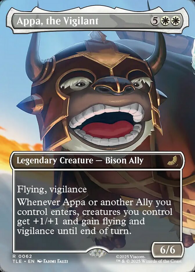 Appa, the Vigilant 62 (Avatar: The Last Airbender: Eternal-Legal)  - Borderless Foil