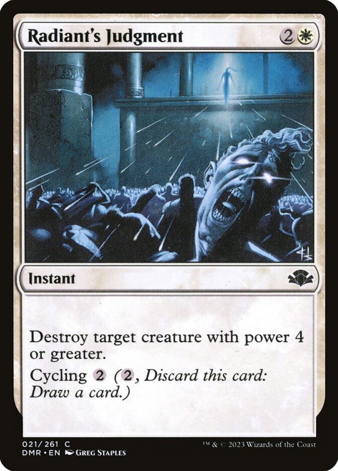 Radiant's Judgment 21 (Dominaria Remastered)  - Foil