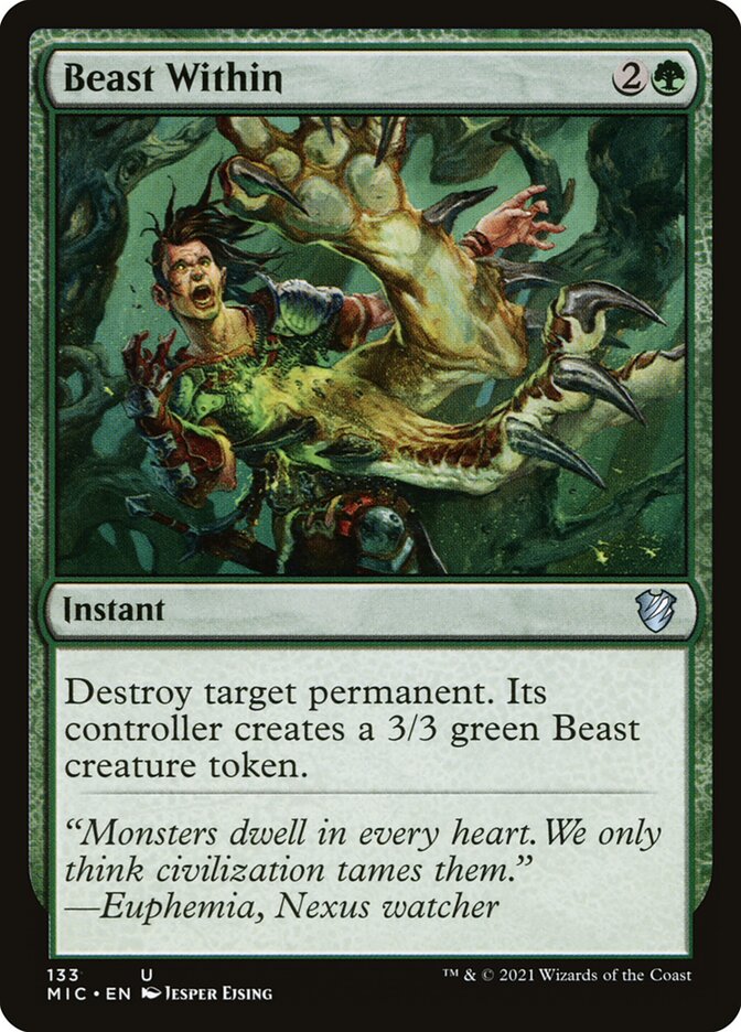 Beast Within 133/38 (Commander: Innistrad: Midnight Hunt) 