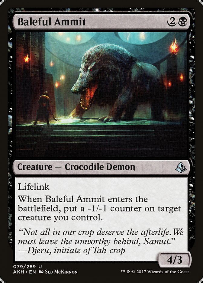 Baleful Ammit 79 (Amonkhet) 