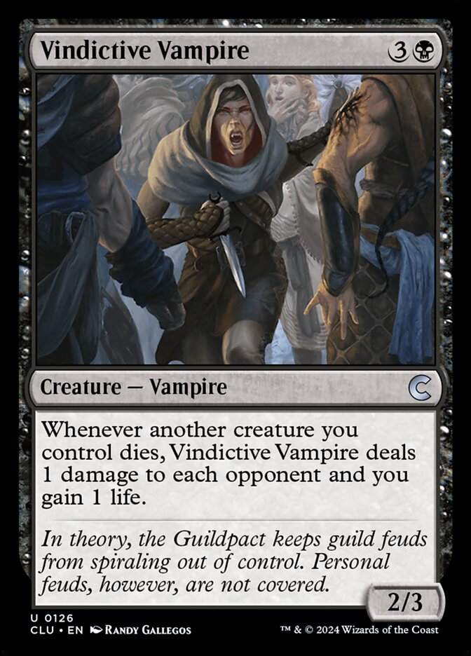 Vindictive Vampire 126/284 (Ravnica: Clue Edition) 