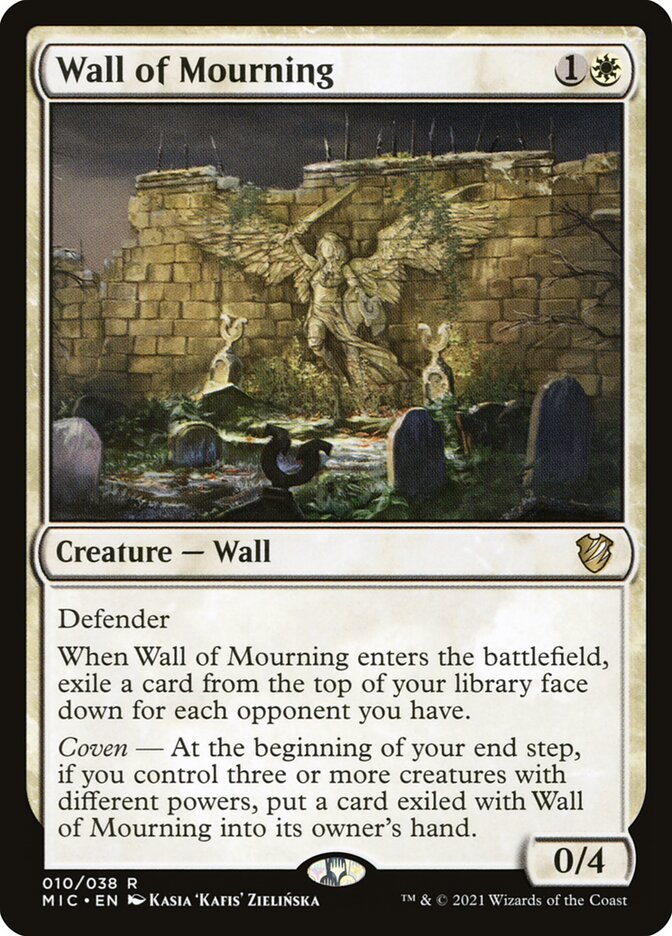 Wall of Mourning 10/38 (Commander: Innistrad: Midnight Hunt) 