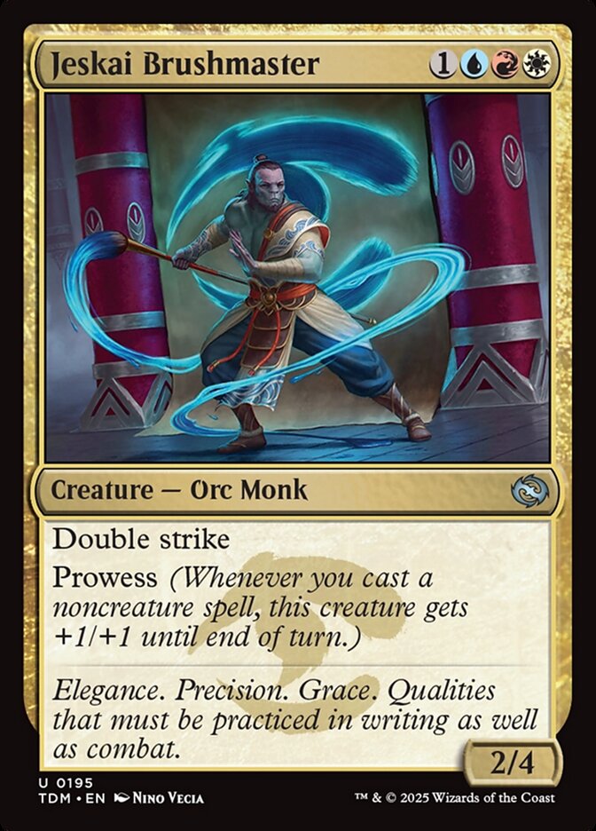 Jeskai Brushmaster 195 (Tarkir: Dragonstorm)  - Foil