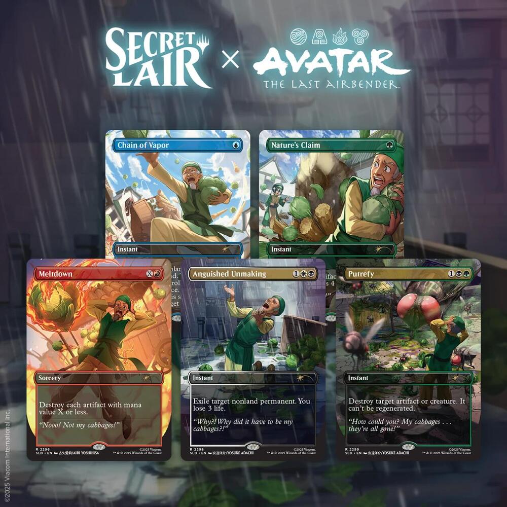 Secret Lair x Avatar The Last Airbender My Cabbages Non Foil Edition
