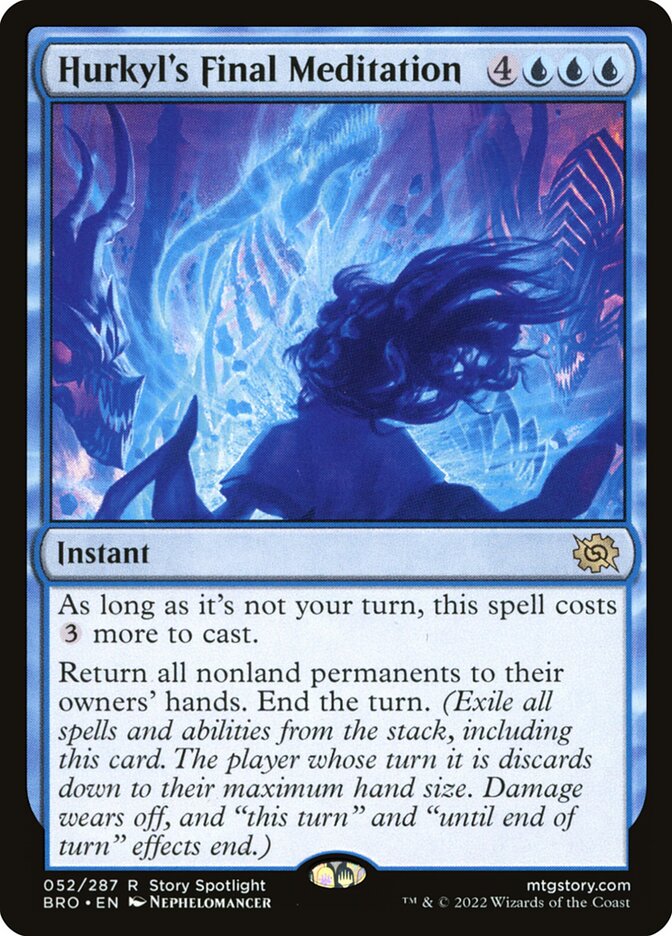 Hurkyl's Final Meditation 52/287 (The Brothers' War)  - Foil