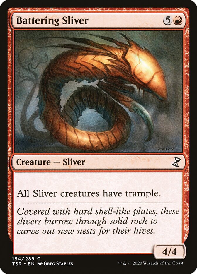Battering Sliver 154/289 (Time Spiral: Remastered) 