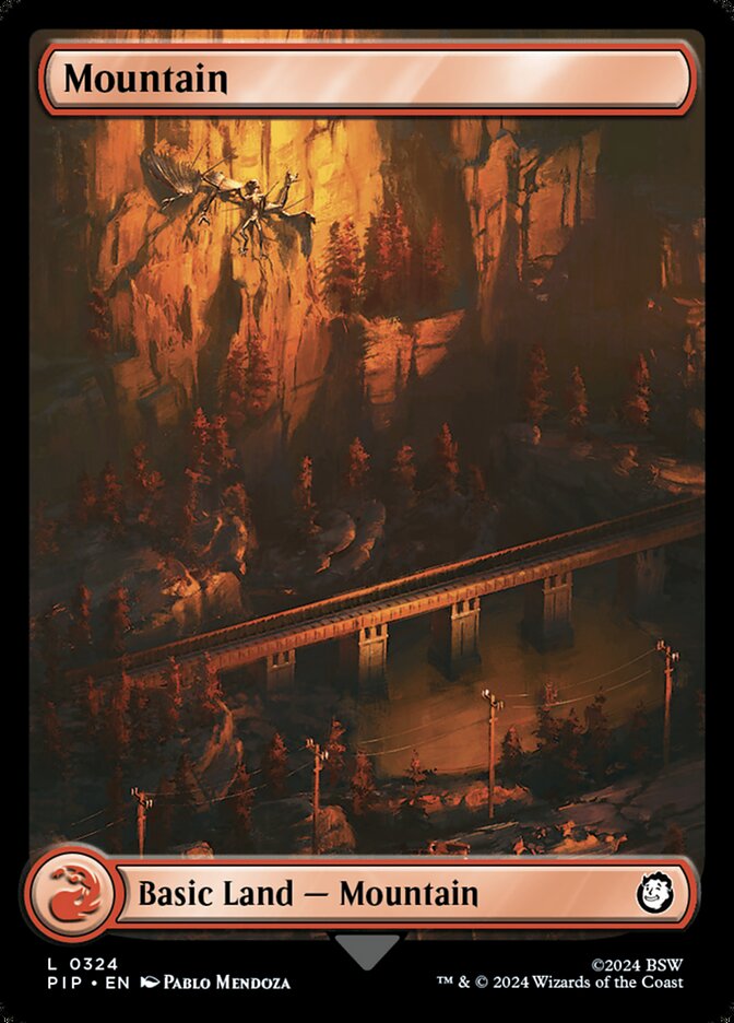 Mountain 324/326 (Universes Beyond: Fallout)  - Full Art Foil