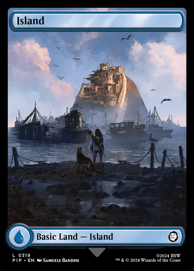 Island 319/326 (Universes Beyond: Fallout)  - Full Art Foil