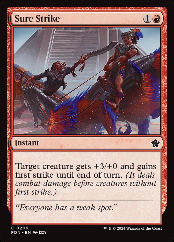 Sure Strike 209/291 (Foundations)  - Foil