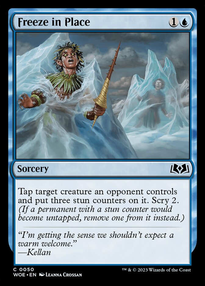 Freeze in Place 50/276 (Wilds of Eldraine)  - Foil