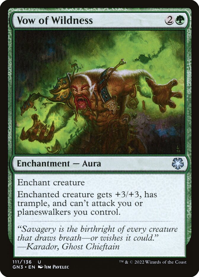 Vow of Wildness 111/135 (Magic Game Night: Free-For-All) 