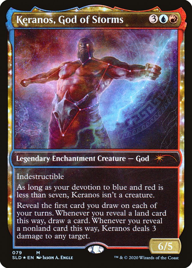 Keranos, God of Storms 79 (Secret Lair Drop Series)  - Showcase Foil