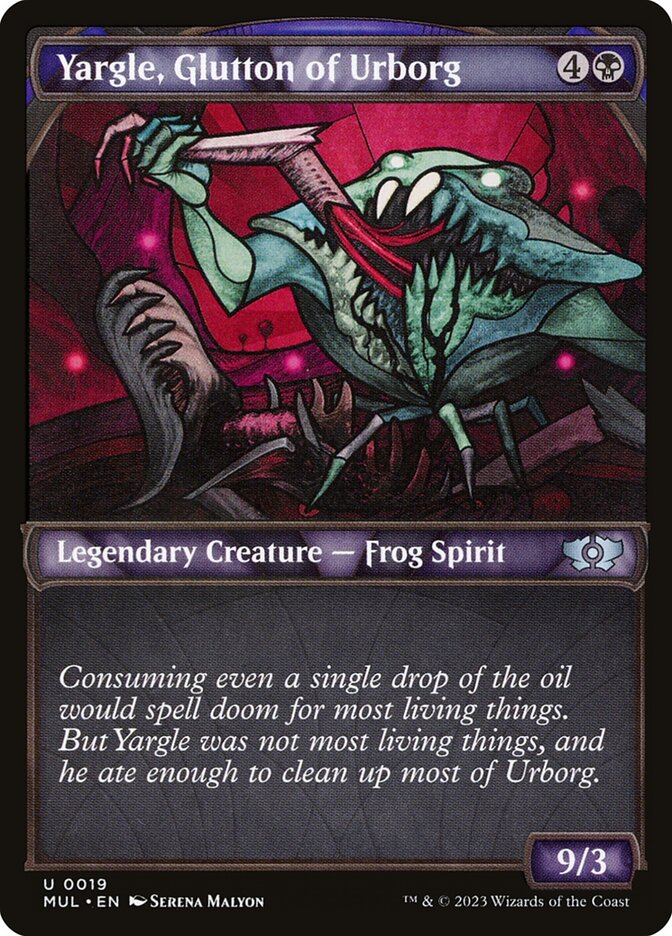 Yargle, Glutton of Urborg 19/65 (March of the Machine: Multiverse Legends)  - Showcase Foil