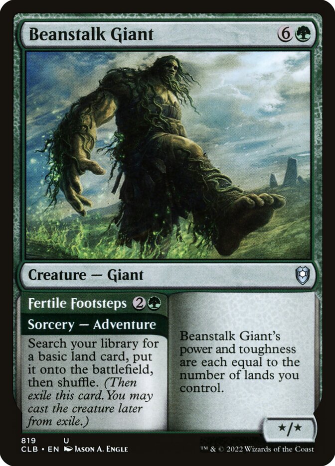 Beanstalk Giant // Fertile Footsteps 819 (Commander Legends: Battle for Baldur's Gate) 