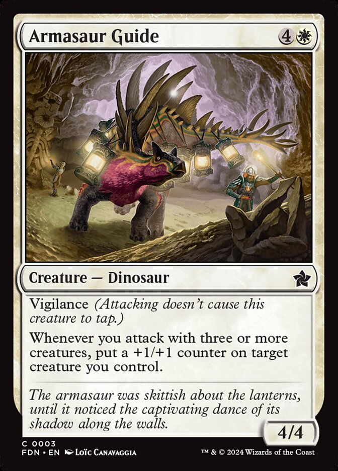 Armasaur Guide 3/291 (Foundations)  - Foil